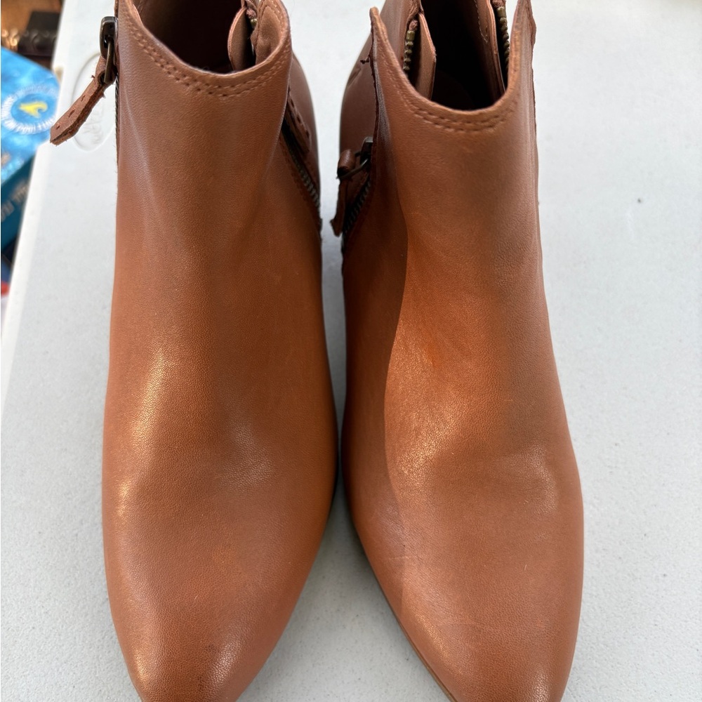 Frye Tan Ankle Booties
